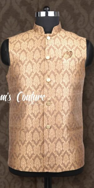 Mens jaquard Fabric Sadri (chicu)