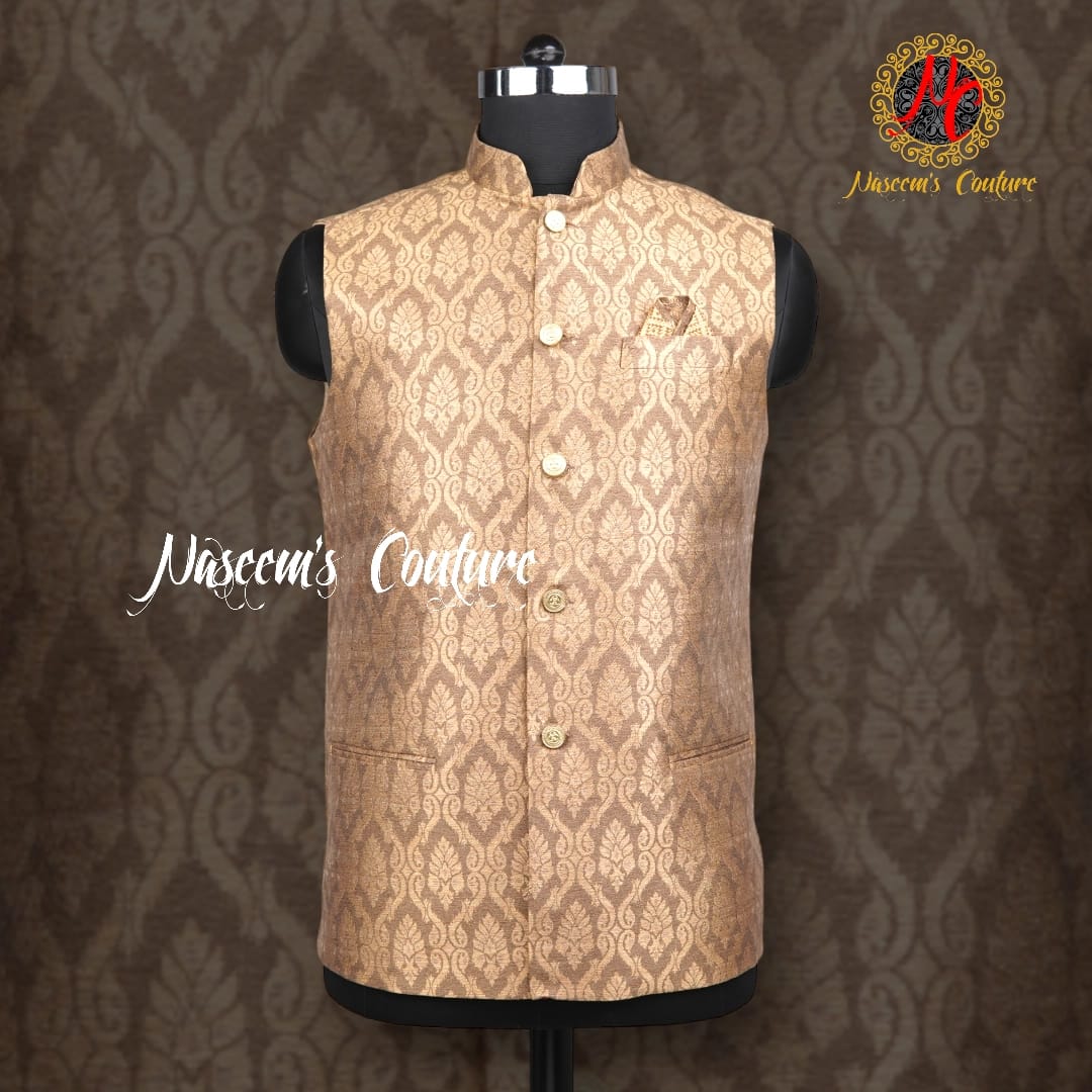 Mens jaquard Fabric Sadri (chicu)